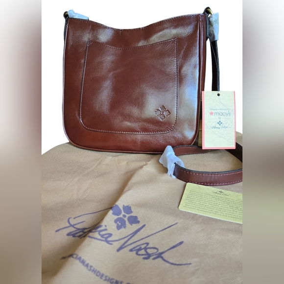 NWT Patricia Nash Emeline Crossbody in British Tan P1090333, Created for Macy's - Picture 1 of 10